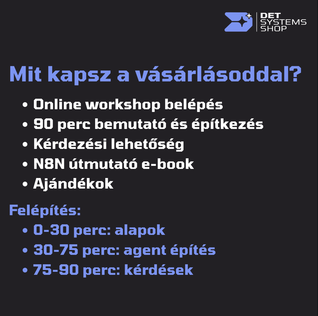 N8N alapok workshop és oktatás