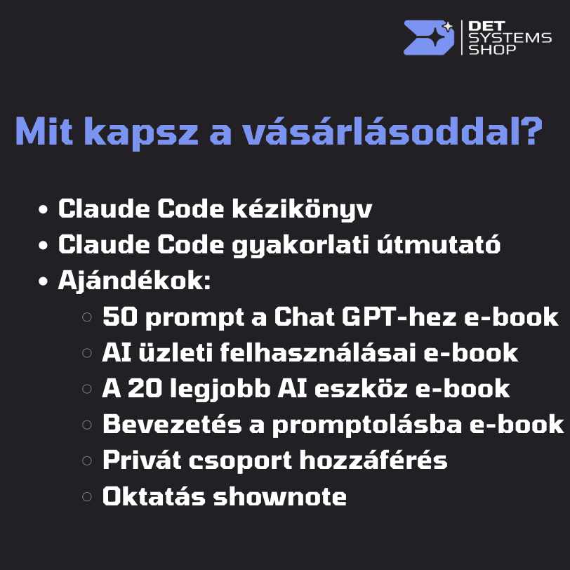 Claude Code kézikönyv és útmutató - online e-book
